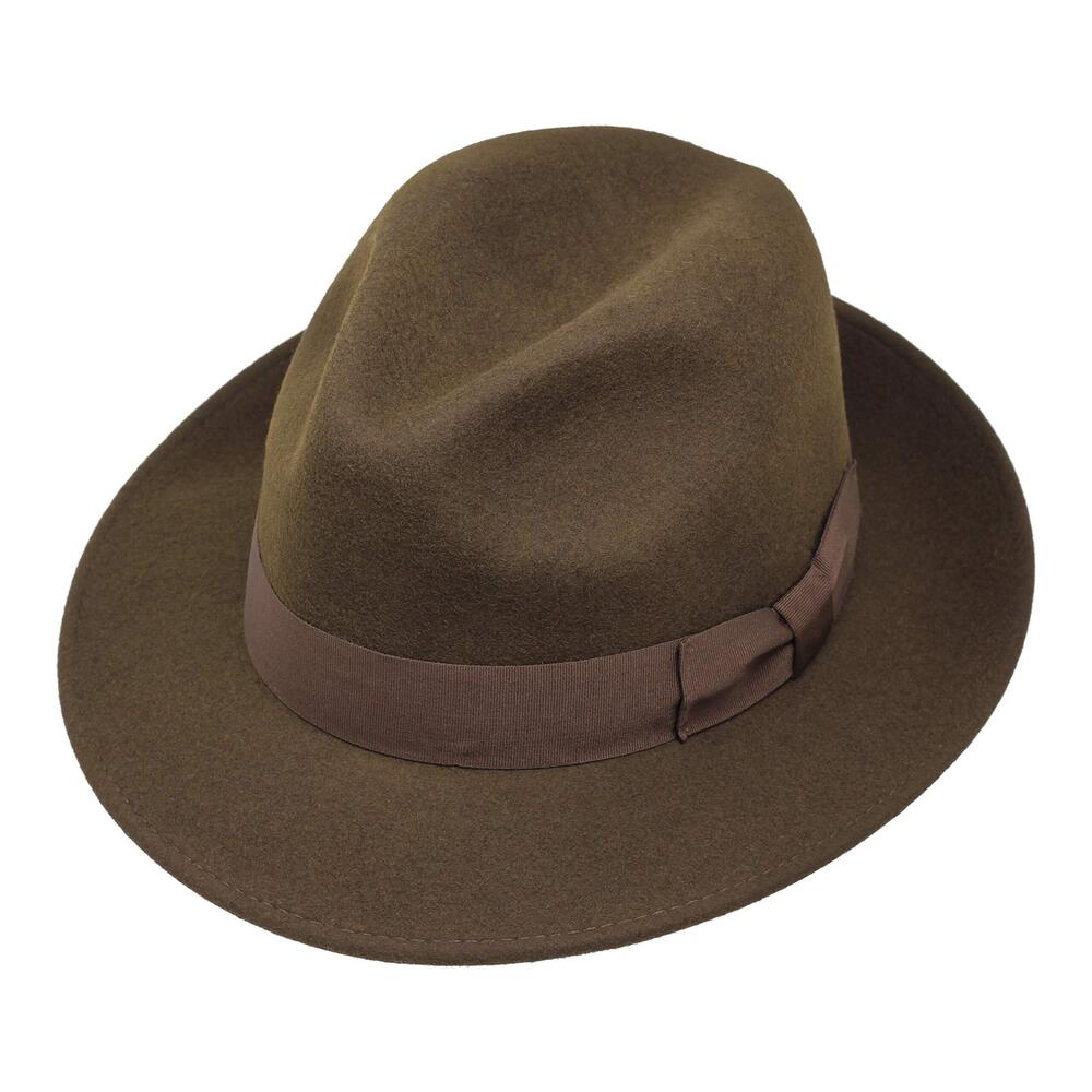 2653 Swift Fedora Lightweight 100% Wool Felt Crushable for Travel